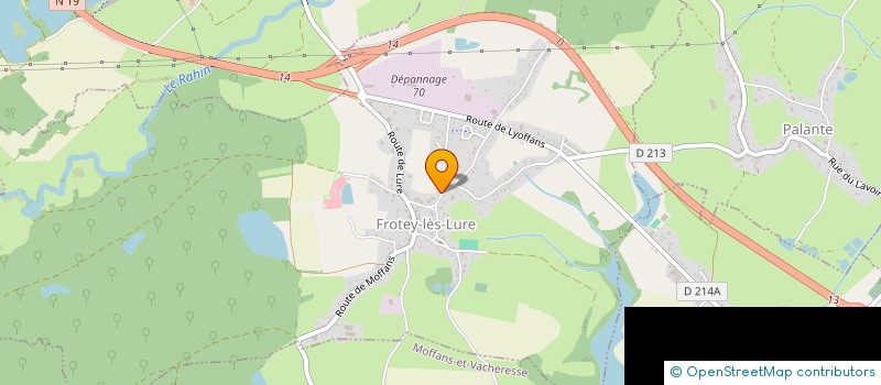 localisation de l'entreprise MONSIEUR ROMAIN BOURCET  FROTEY-LES-LURE