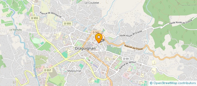 localisation de l'entreprise MONSIEUR ROMAIN BOURGEOIS  DRAGUIGNAN