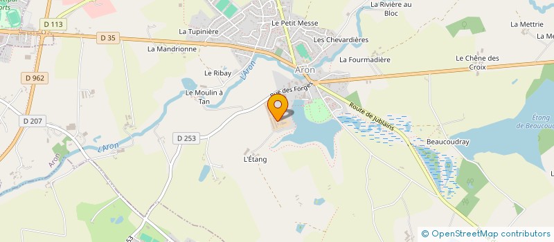 localisation de l'entreprise MONSIEUR ROMAIN BOURGOUIN à ARON
