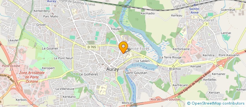 localisation de l'entreprise MONSIEUR ROMAIN BOUSQUET à AURAY