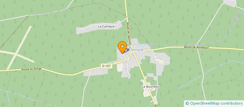 localisation de l'entreprise MONSIEUR ROMAIN BOUSSAC  LE TEMPLE