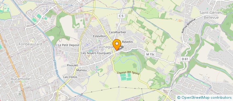 localisation de l'entreprise MONSIEUR ROMAIN BOUSSAGUET  LAUNAGUET