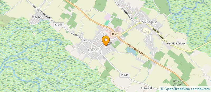 localisation de l'entreprise MONSIEUR ROMAIN BOUTAL  SAINT-JUST-LUZAC