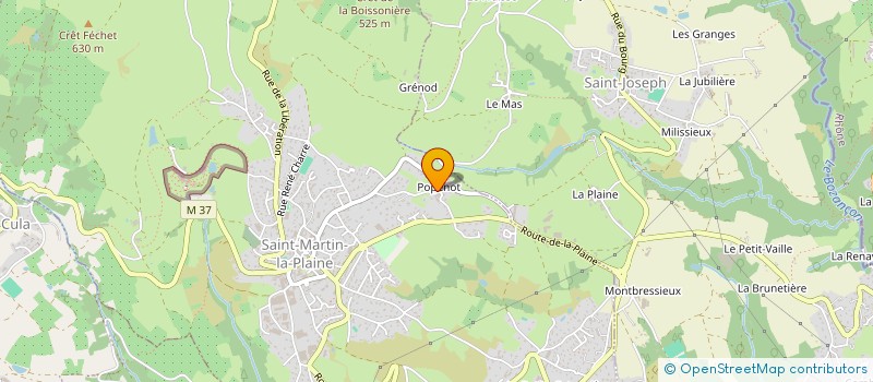 localisation de l'entreprise MONSIEUR ROMAIN BOUTEILLE  SAINT-MARTIN-LA-PLAINE