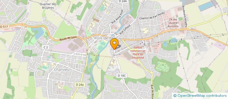 localisation de l'entreprise MONSIEUR ROMAIN BOUVARD  PONT-DE-CHERUY