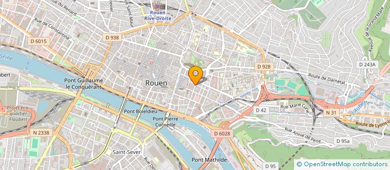 localisation de l'entreprise MONSIEUR ROMAIN BOUVIER à ROUEN