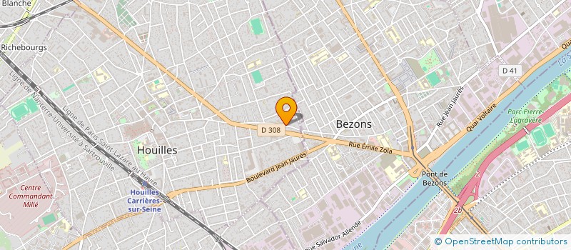 localisation de l'entreprise MONSIEUR ROMAIN BOUVIER  HOUILLES