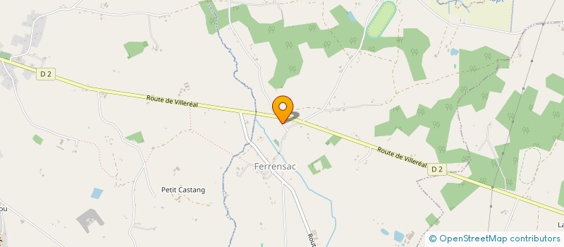 localisation de l'entreprise MONSIEUR ROMAIN BOUYNE  FERRENSAC