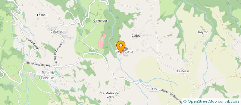 localisation de l'entreprise MONSIEUR ROMAIN BOYER  LE BAS SEGALA