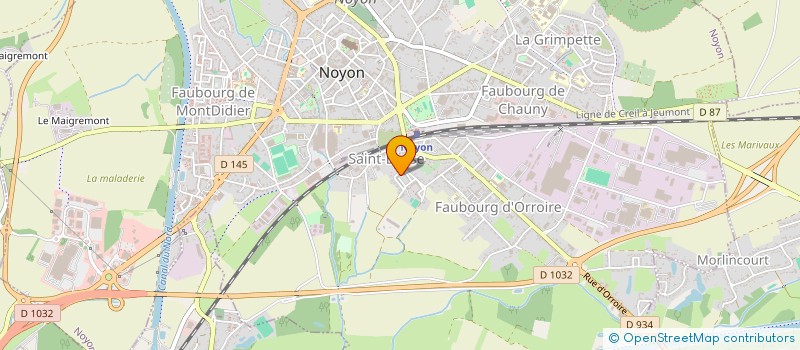 localisation de l'entreprise MONSIEUR ROMAIN BRANEYRE  NOYON