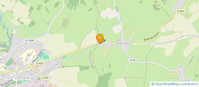 localisation de l'entreprise MONSIEUR ROMAIN BRIANDET  VILLENEUVE-SOUS-CHARIGNY