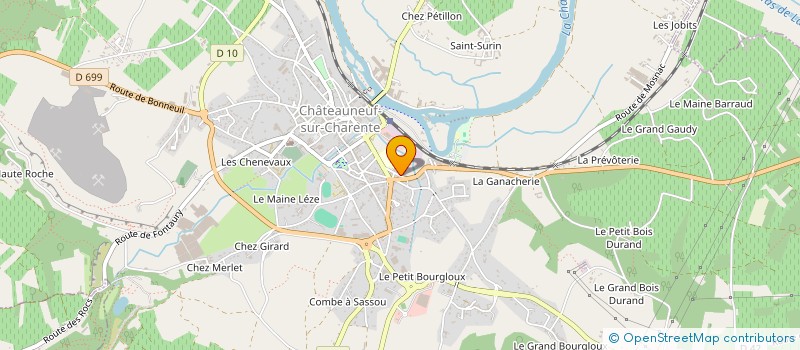 localisation de l'entreprise MONSIEUR ROMAIN BROIS à CHATEAUNEUF-SUR-CHARENTE