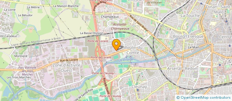 localisation de l'entreprise MONSIEUR ROMAIN BROTHIER  RENNES