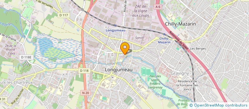 localisation de l'entreprise MONSIEUR ROMAIN BRUNET à LONGJUMEAU