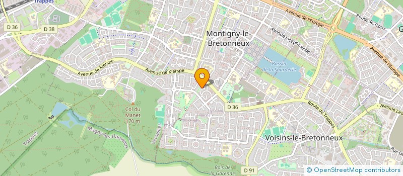 localisation de l'entreprise MONSIEUR ROMAIN BRUNETTI  MONTIGNY-LE-BRETONNEUX