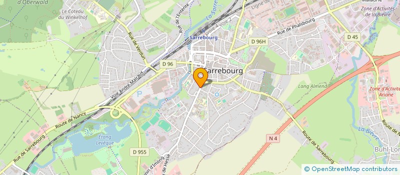 localisation de l'entreprise MONSIEUR ROMAIN BUGUIN  SARREBOURG