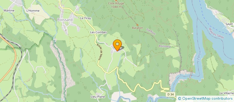 localisation de l'entreprise MONSIEUR ROMAIN BUISSON  ROISSARD