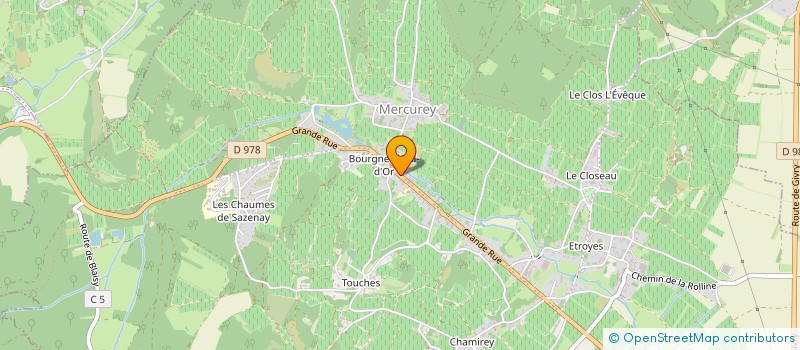 localisation de l'entreprise MONSIEUR ROMAIN BUREAUX  MERCUREY