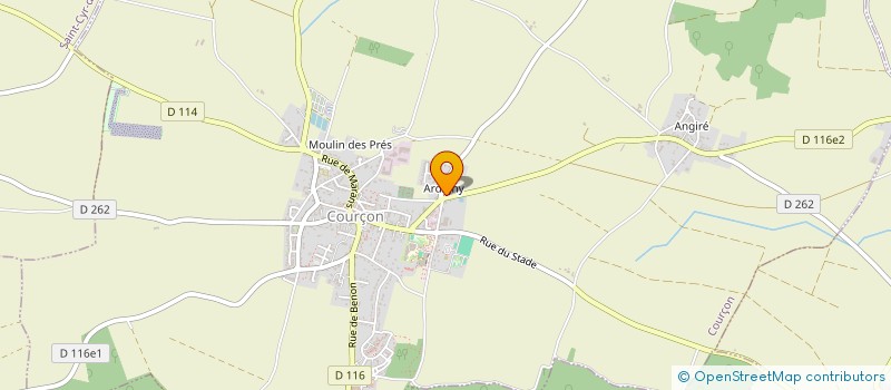 localisation de l'entreprise MONSIEUR ROMAIN BURGRAEVE  COURCON