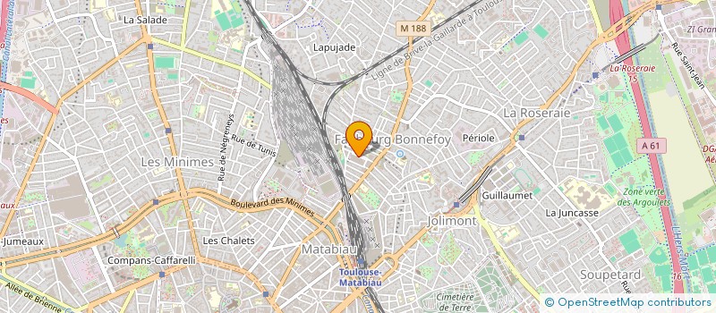 localisation de l'entreprise MONSIEUR ROMAIN BURNIER  TOULOUSE