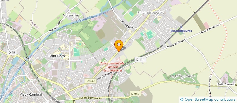 localisation de l'entreprise MONSIEUR ROMAIN BUTEZ  ESCAUDUVRES