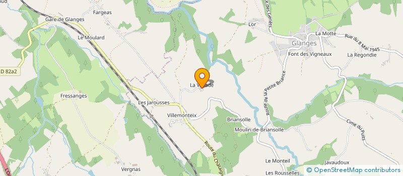 localisation de l'entreprise MONSIEUR ROMAIN CABRILLANA  GLANGES