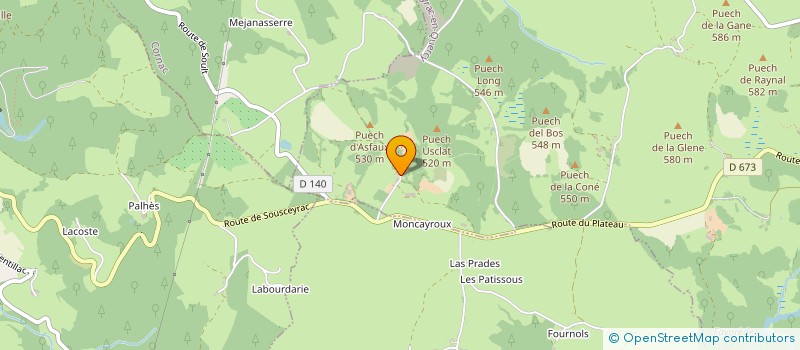 localisation de l'entreprise MONSIEUR ROMAIN CADIERGUES  SOUSCEYRAC-EN-QUERCY