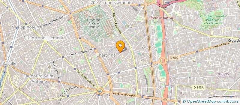 localisation de l'entreprise MONSIEUR ROMAIN CALARD  PARIS