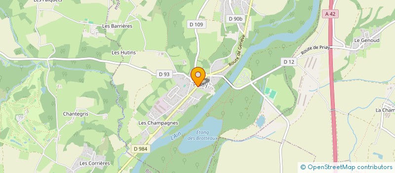 localisation de l'entreprise MONSIEUR ROMAIN CALLIER  PRIAY