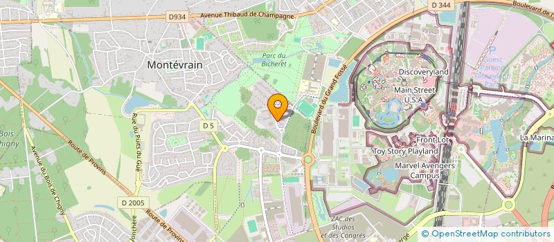 localisation de l'entreprise MONSIEUR ROMAIN CAMI  MONTEVRAIN