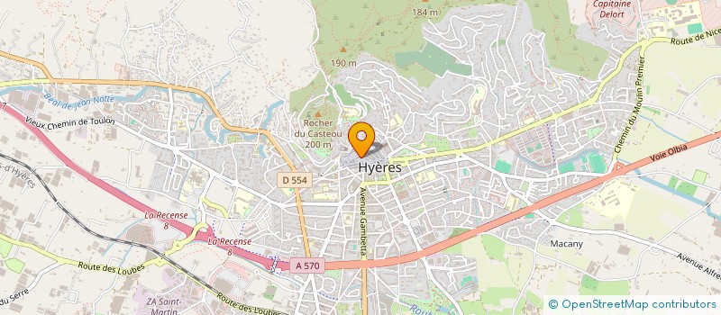 localisation de l'entreprise MONSIEUR ROMAIN CANDILLON  HYERES