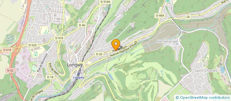 localisation de l'entreprise MONSIEUR ROMAIN CANNONE  HERSERANGE