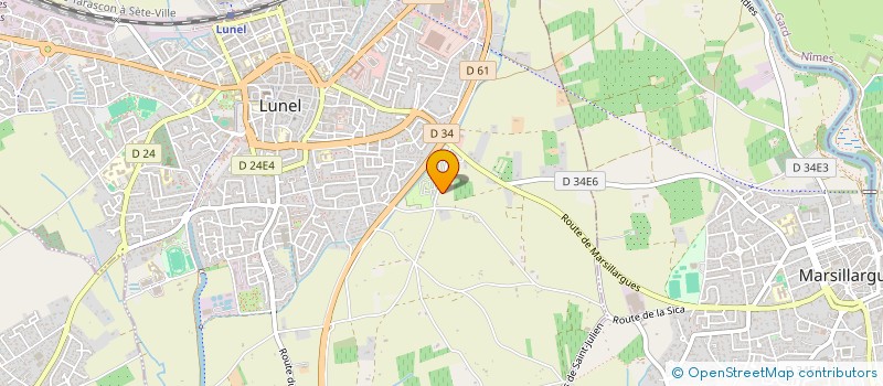 localisation de l'entreprise MONSIEUR ROMAIN CANONGE  LUNEL