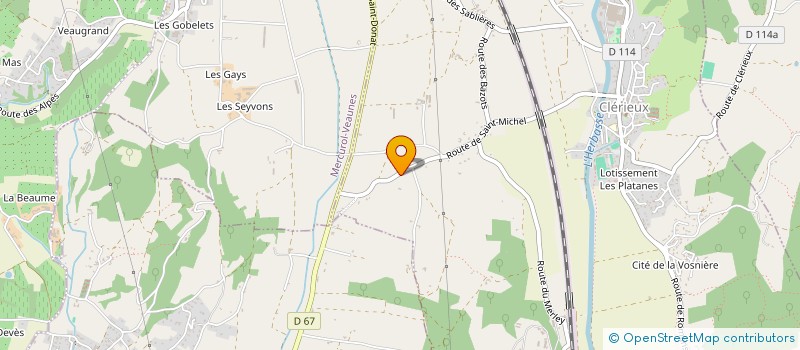 localisation de l'entreprise MONSIEUR ROMAIN CARMONA  CLERIEUX