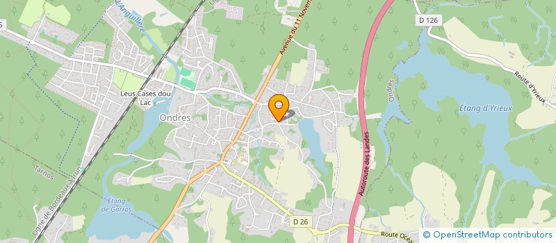 localisation de l'entreprise MONSIEUR ROMAIN CARNEIRO  ONDRES