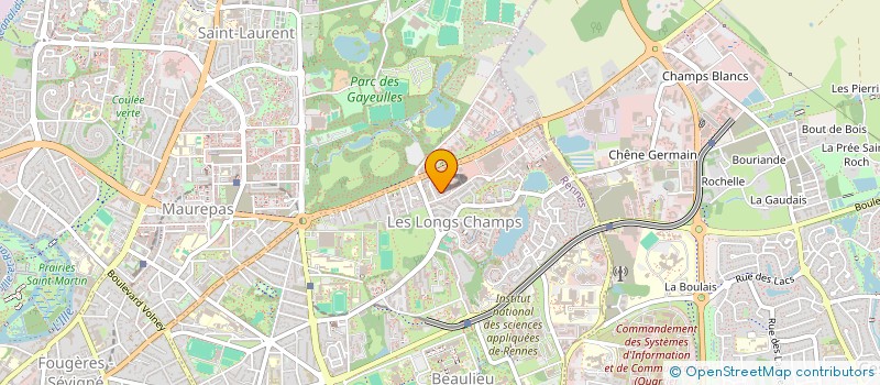 localisation de l'entreprise MONSIEUR ROMAIN CARPENTIER  RENNES