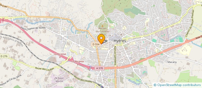 localisation de l'entreprise MONSIEUR ROMAIN CARRERE à HYERES