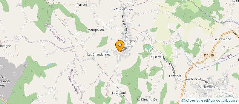 localisation de l'entreprise MONSIEUR ROMAIN CARTERON  MARINGES