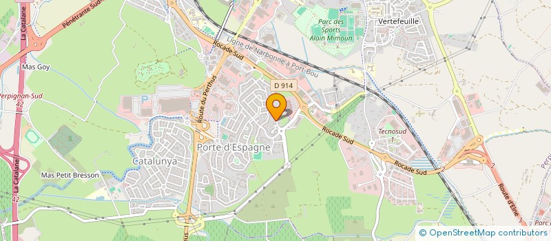 localisation de l'entreprise MONSIEUR ROMAIN CASANOVA  PERPIGNAN