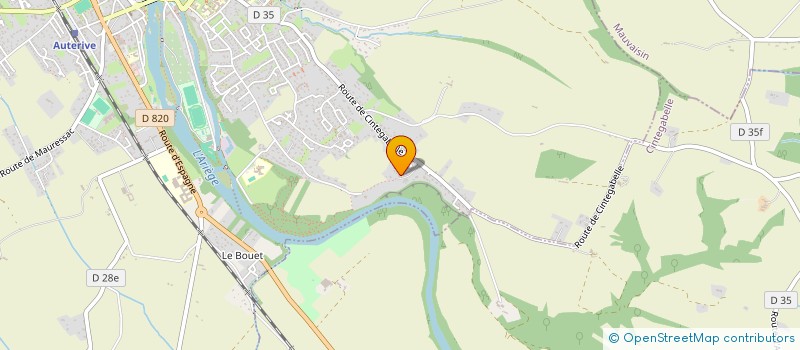 localisation de l'entreprise MONSIEUR ROMAIN CASTAING  AUTERIVE