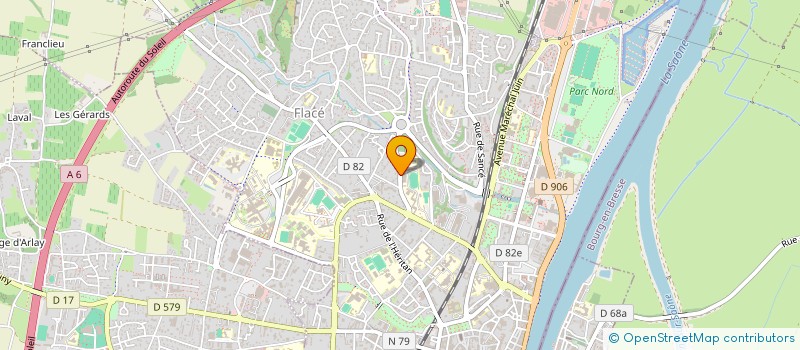 localisation de l'entreprise MONSIEUR ROMAIN CASTEL  AUXONNE