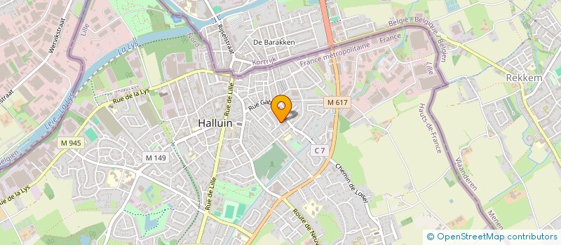 localisation de l'entreprise MONSIEUR ROMAIN CATTEAU  HALLUIN