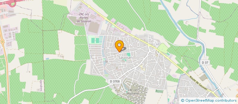 localisation de l'entreprise MONSIEUR ROMAIN CAUQUIL  SAUVIAN