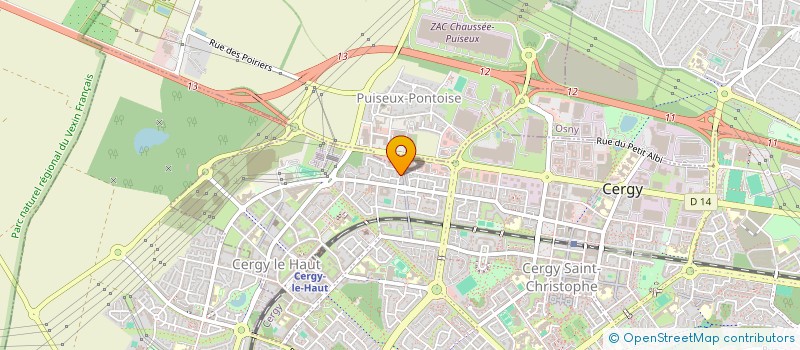 localisation de l'entreprise MONSIEUR ROMAIN CAVILLON  CERGY