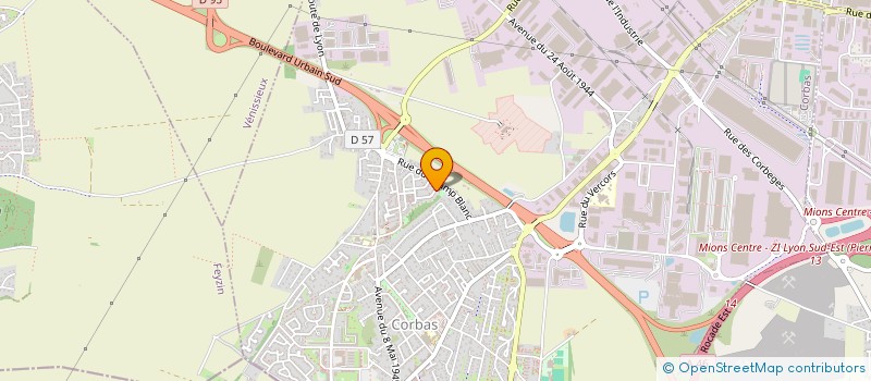 localisation de l'entreprise MONSIEUR ROMAIN CERRONE à CORBAS