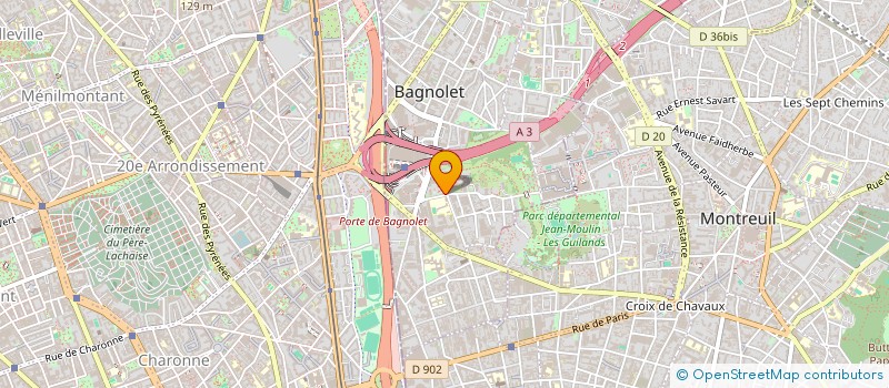 localisation de l'entreprise MONSIEUR ROMAIN CESUR à BAGNOLET