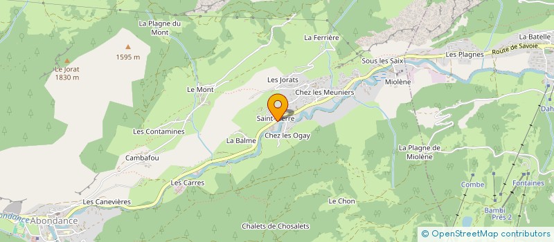 localisation de l'entreprise MONSIEUR ROMAIN CETTOUR-MEUNIER  ABONDANCE