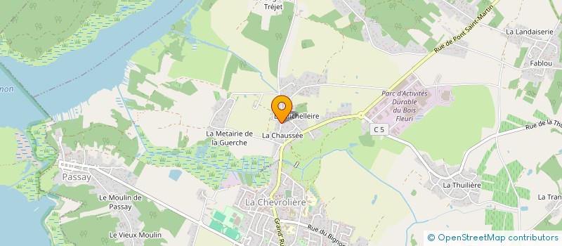 localisation de l'entreprise MONSIEUR ROMAIN CHABOT  LA CHEVROLIERE