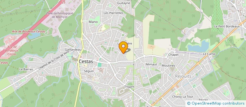 localisation de l'entreprise MONSIEUR ROMAIN CHABOT à CESTAS