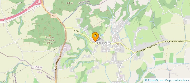 localisation de l'entreprise MONSIEUR ROMAIN CHABRERAT  CHUZELLES